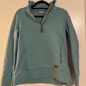 L.L. Bean Sky Blue Quilted Pullover